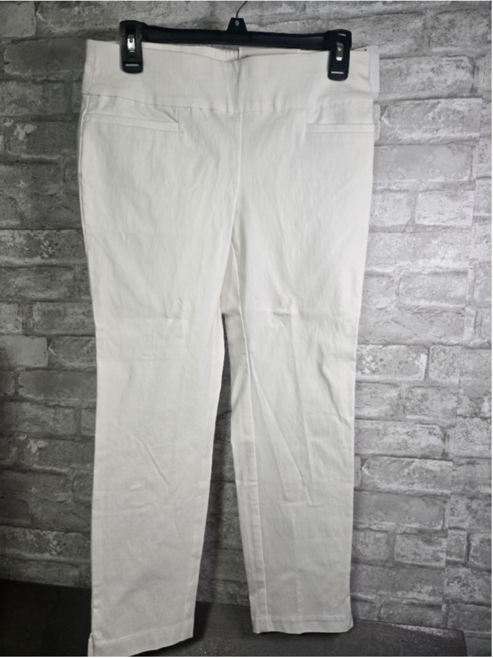 Women's Christopher & Banks White Ankle Pants 4P